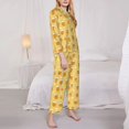thumbnail image 3 of Balery Beer Conjunto de Pijama con Estampado para Mujer, Conjunto de Dos Piezas con Manga Larga, Ropa de Dormir Suave con Bolsillos, Pijamas Cómodos-Large, 3 of 7