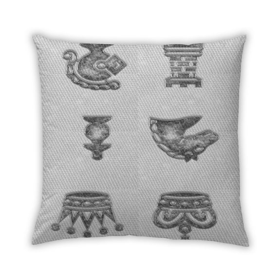 Ahgly Company Outdoor Square Contemporary Throw Pillow, 18 inch by 18 inch