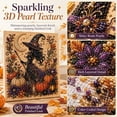 thumbnail image 4 of Halloween Ghost Pearl Art DIY Kit, 3D Cute Spooky Ghost Festive Fun | Halloween Ghost Pearl Art DIY Kit, 3D Faux Bead Embroidery Craft Set, Spooky Pumpkin Black Cat Canvas Wall Decor(Pumpkin), 4 of 6