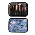thumbnail image 6 of 3-Piece Travel Toiletry Bag Set, Hanging Wash Bag with Makeup Bag & Brush Case,Waterproof Cosmetic Organizer for Travel, Gym & Home Beautiful Blue Hydrangeas, 6 of 10