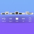 thumbnail image 2 of Estación de acoplamiento USB3.0 Expansion Dock Hub compatible con HDMI para Surface Pro X/9/8, 2 of 9