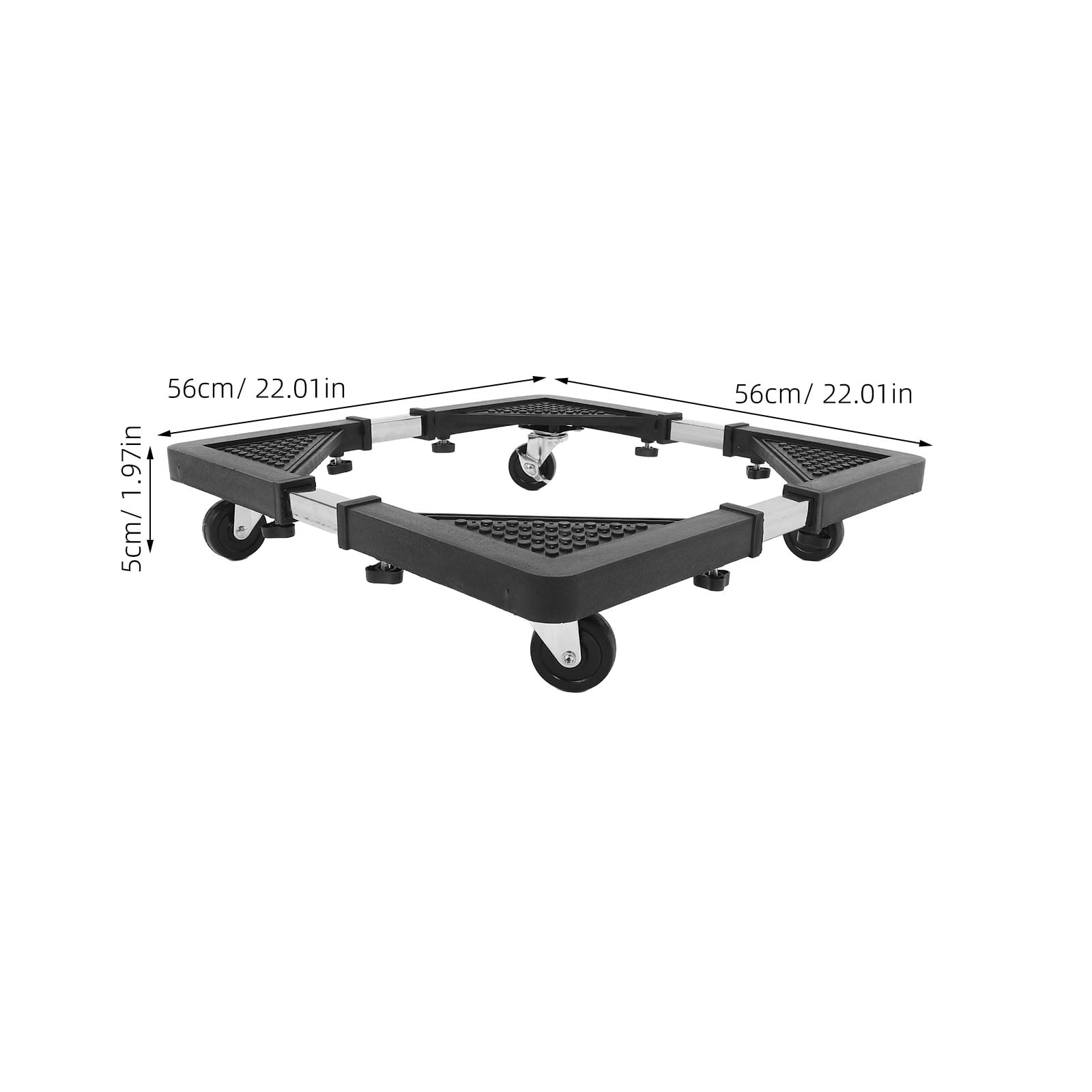 LOLIPPYY Adjustable Washing Machine Stand with Heavy-Duty Wheels for Easy Appliance Mobility and Stability