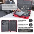 thumbnail image 5 of New York Xpress Luggage Sets 2 Piece Hardside Expandable Suitcase with Spinner Wheels, 20" Carry-on & 25" Medium Checked Luggage, Red, La13601, 5 of 8