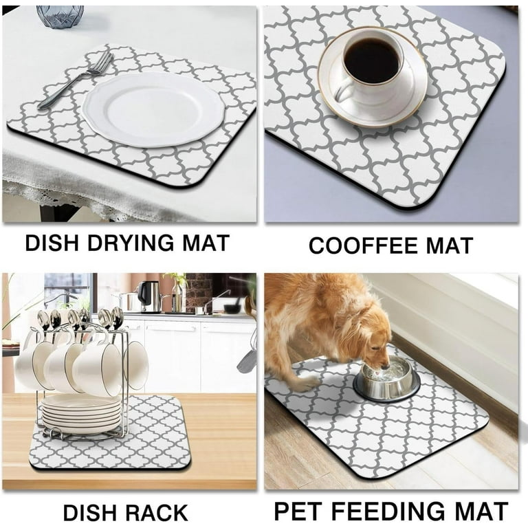 Coffee Mat Super Absorbent Draining Coffee Dish Drying Mat Quick