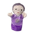 thumbnail image 4 of Figura de títere de mano suave, modelo de juguete para niños, regalo, títere de dedo, bromas para fiesta Abuela, 4 of 9