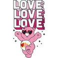 thumbnail image 2 of Boy's Care Bears Valentine's Day Love-a-lot Bear Love Sunglasses  Graphic Tee White Large, 2 of 4