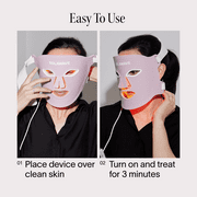 Solawave Wrinkle Retreat Pro Light Therapy Mask - LED Red Light Therapy Face Mask for Wrinkles & Anti-Aging, 3-Min Treatment, FDA Cleared