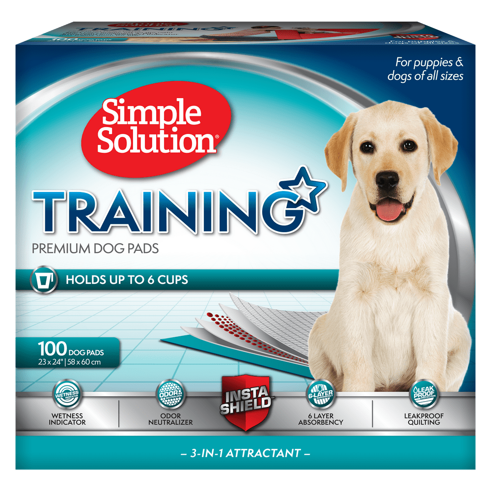 Simple Solution Training Puppy Pads 6 Layer Dog Pee Pads, Absorbs Up