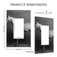 thumbnail image 3 of Fotbe Monochrome Leopard Horse Print Duplex Receptacle Wall Plate, 1-Gang 5.0" x3.0" Wall Outlet Covers, Dual Outlet Faceplates Covers, Color-matched Screws Included-Style U, 3 of 6