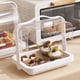 thumbnail image 1 of Organizador de secado CUTICAT Bandeja transparente portátil para baño cocina productos cosméticos Estante de secado de botellas, 1 of 8