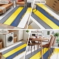 thumbnail image 6 of Gray Yellow Gradient Area&nbsp;Rug 4x6ft Geometric Brush Non-Slip&nbsp;Washable Square&nbsp;Rugs Soft Felt Indoor Floor Mat for Bedroom Kitchen Living Room Bathroom, 6 of 9