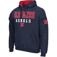 thumbnail image 2 of Men's Colosseum Navy Ole Miss Rebels Sunrise Pullover Hoodie, 2 of 3