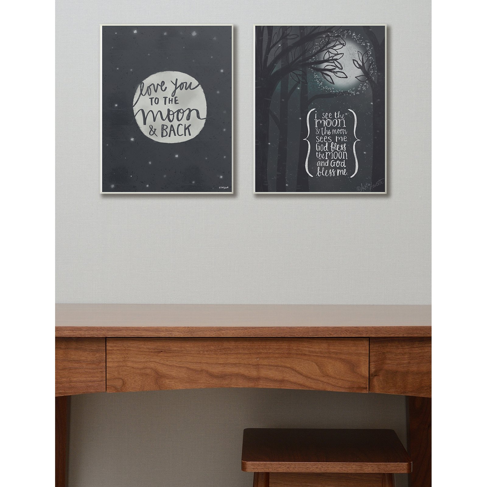 The Stupell Home Decor Collection I See The Moon Inspirational Typography Wall Art