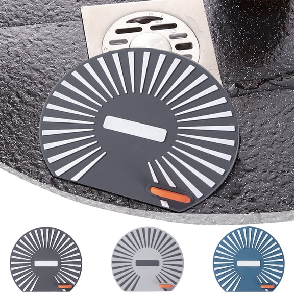 Silicone Drain Cover Odor Proof, Pvc Bathroom Floor Drain Seal with Handle for Insect and Sewer Gas Blocking, Flexible Waterproof Sink Stopper for Kitchen and Shower, Topliu