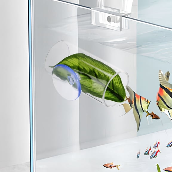 MERRYHAPY Betta Fish Tunnel Toy House Transparent Aquarium Decoration 2 Pieces for Small Fish Tank