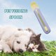 thumbnail image 4 of Exprimidor de tiras para gatos, alimentador de alimentos líquidos para perros y mascotas, suministro de cuchara (amarillo + azul claro), 4 of 7