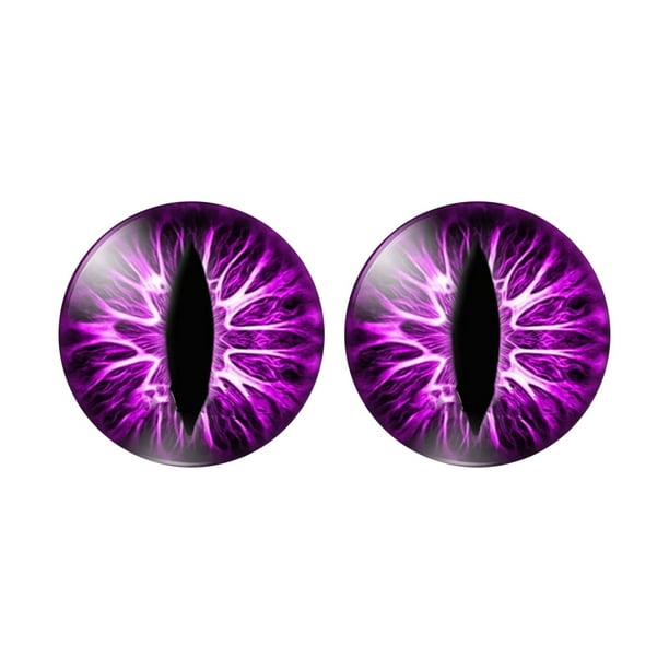 Maojin Pegatina de faro de ojos, pegatina de ojos de faro, pegatina redonda de faro, pegatina estereoscópica 3D, pegatina divertida para coche