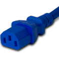 thumbnail image 3 of World Cord Sets 4 Foot IEC 60320 C14 to C13 PDU Style Heavy Duty 15 Amp Power Cable (Blue), 3 of 5