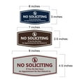 thumbnail image 2 of Fancy No Soliciting If You Do Not Have An Appointment Do Not Disturb Us Sign (Lt Gray) - Small, 2 of 5