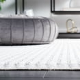 thumbnail image 4 of SAFAVIEH Whisper Zen Solid Runner Rug, Grey/Dark Grey, 2'2" x 8', 4 of 8