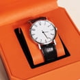 thumbnail image 3 of HUGFEGWE Travel Friendly Watch Organizer Elastic PU Material Watch Box Watch Container Box Watch Case Perfect For Storage Display Pu Leather Watch Box CJB91-11143, 3 of 8