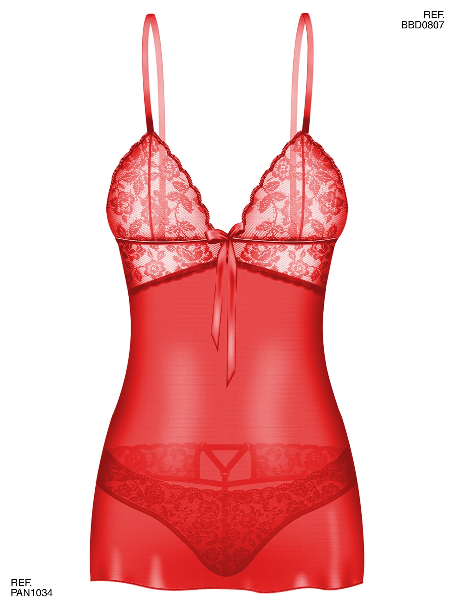 Amawi Women Set Sexy Lace Baby Doll V 