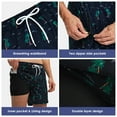 thumbnail image 6 of DAKIMOE Mens Swim Trunks Stretch Water Beach Shorts with Compression Liner 2 in 1 Quick-Dry Swimming Shorts with Zipper Pockets, Navy_coconut Tree, M, 6 of 8