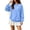 Sky Blue, variant on Oversized Sweatshirt for Women Fleece Crewneck Sweatshirts Fall Mama Sweatshirt Plus Size Casual Pullover Sweaters