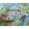 thumbnail image 5 of oneOone Silk Tabby Medium Blue Fabric Floral & Craft Projects Decor Fabric Printed By The Yard 42 Inch Wide, 5 of 6