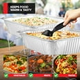 thumbnail image 5 of Complete Chafing Dish Buffet Set (39pc) Disposable Catering Supplies- Includes Serving Utensils, 6hr Fuel cans, 6 Half size Chafing Pans & Wire Racks- Premium Party Food Warmer Trays, 5 of 7