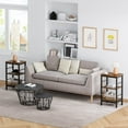 thumbnail image 4 of 3-Tier End Table,Narrow Side Table with Storage,Nightstand Shelf for Living Room Bedroom,Bedside Table for Small Spaces,Brown (1, Brown), 4 of 8