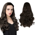 thumbnail image 1 of Perruque 24 Pouces Femme Cheveux Longs Bouclés Cheveux Longs Naturels Cheveux Longs Lisses Perruque en Forme de U Extensions, Perruque pour Femmes, 1 of 7