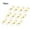Golden, variant on 6 Pieces Zipper Pull Replacement Zipper Repair Kit Zipper Slider Pull Tab Universal Zipper Fixer Metal Zipper Head