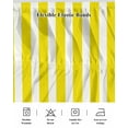 thumbnail image 5 of Yellow and White Striped Bed Skirt Queen Size 18&nbsp;Inch Drop, Gradient Geometric Wrap Around Dust Ruffle Bedskirts, Wrinkle & Fade Resistant Easy Fit Bedskirt with Adjustable Elastic, 5 of 8