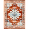 thumbnail image 2 of Tevazu Dark Orange 6'7" x 9' Traditional Rectangle Area Rug, 2 of 6