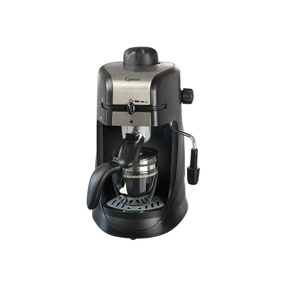 Capresso Steam PRO - Coffee machine with cappuccinatore - 4 cups - black/stainless steel