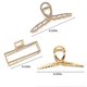 thumbnail image 2 of Paquete de 3 pinzas de metal para el cabello, pinzas de metal grandes para mujeres y niñas, pinzas doradas para cabello fino, pinzas de plata vintage para cabello grueso, pinzas grandes de s, 2 of 5