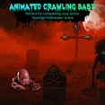 thumbnail image 4 of Yescom Pierre Tombale Animée Halloween 15 Pouces & Demi-Squelette avec Bébé Rampant Zombie 8 Pouces 2025, 4 of 9