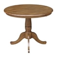 thumbnail image 4 of International Concepts 36"H Round Top Dining Table with 2 San Remo Chairs - Pecan- 3 Piece Set - Seats 2, 4 of 8