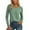 Green, variant on MIXUE Boho Tops For Women Autumn Winter Solid Color Round Neck Long Sleeve Casual Basic Soft Pullover Shirts For Women Tshirts Streetwear,Brown,S