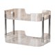 thumbnail image 2 of Clear Plastic Cosmetic Organizer | 2-Tier Desktop Vanity Shelf | Tall Bottle Compatible | Scratch-Resistant PET | Removable Trays | Holds Perfume, Skincare, Makeup | 33.5x26.5x22cm | 1 Piece, 2 of 6