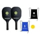 thumbnail image 2 of 2x Wood Pickleballs Rackets Set Black Wide Body Paddle for Women, 2 of 2