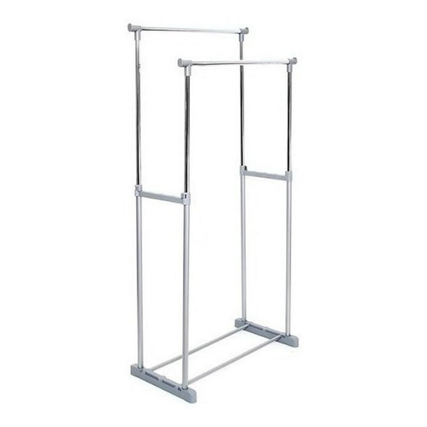 Rack Para Ropa Doble Ajustable Con Ruedas Acero Inox Namaro Namaro Design 423300