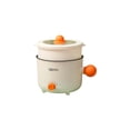 thumbnail image 1 of Billuyoard Olla eléctrica para hervir, enjuagar, guisar, portátil, para viajes, hogar, dormitorio, comedor, cocina, utensilios de cocina, Electrodomésticos Rejilla de vapor blanca, 1 of 6