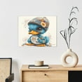 thumbnail image 6 of Zufioo Cute Sunflower Blue Duck Print Canvas Decorative Painting with Solid Wood Frame Art Decoration, Suitable for Home and Office Wall Decoration, 6 of 6