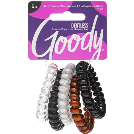 Goody ®Jelly Bands® Ponytailers Black, 5 CT