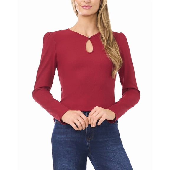 CeCe womens  Top, l, Red