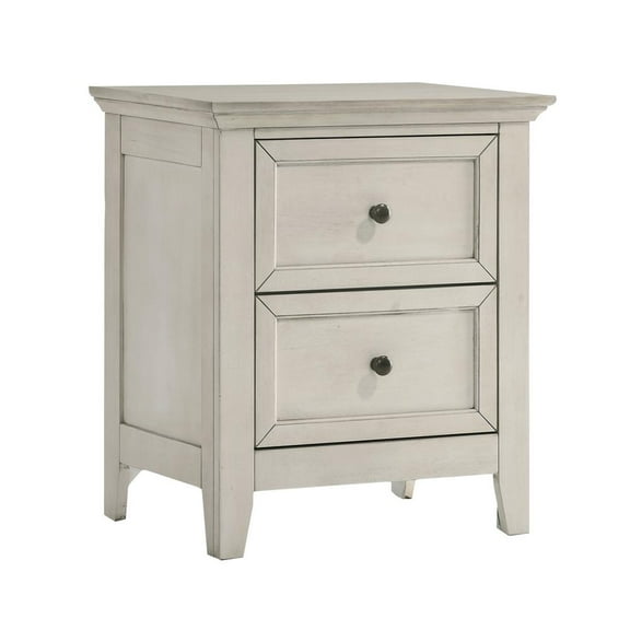 Intercon Furniture San Mateo Youth 2-Drawer Wood Nightstand in White