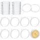 thumbnail image 1 of Cápsulas planas redondas de acrílico transparente para monedas, colgantes protectores de monedas, llavero, 1 of 5