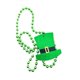 thumbnail image 1 of Saint Patrick's Hat Beaded Necklace Plastic Pendant Green Necklaces Party Accessory (82cm)---Product code 38685, 1 of 3